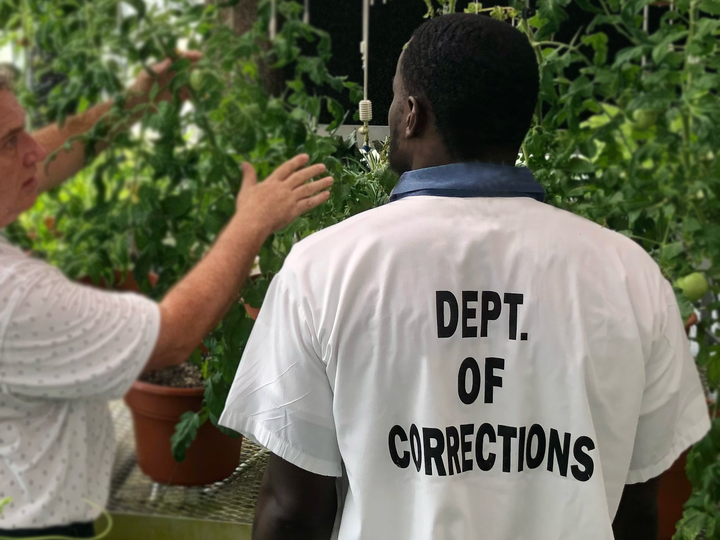 offender with a volunteer