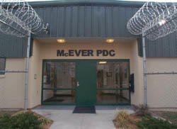 Exterior of McEver Detention Center